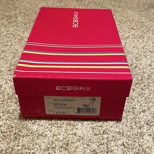 BCBGirls Zarina strappy ankle buckle open toe pumps